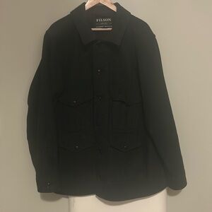 Filson Mackinaw WoolCruiser Jacket in charcoal.